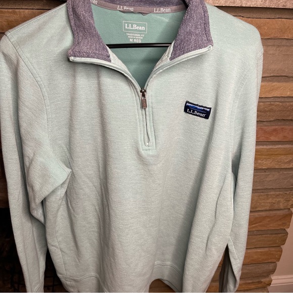 L.L. Bean Other - L.L. Bean Men's Comfort Stretch Piqué Quarter Zip Pullover, Long-Sleeve